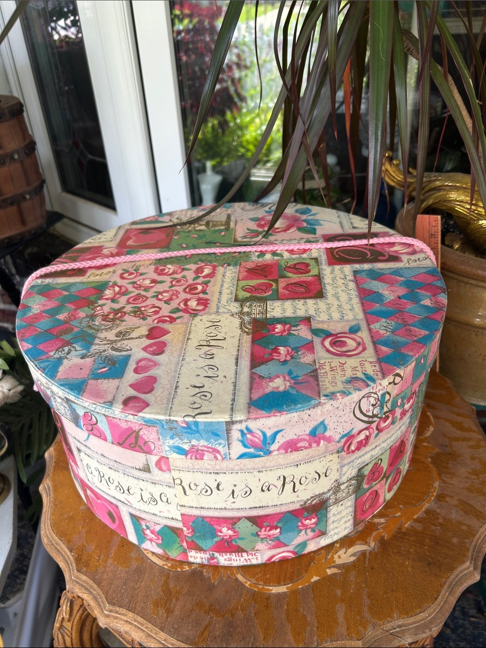 Vintage Round Hat Box